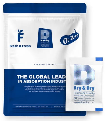Vista 12 de Dry & Dry 0.04 oz [50 paquetes] Paquetes de gel de sílice desecantes, paquetes de sílice - Paquetes de gel de sílice recargable, paquetes