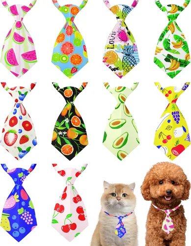 Vista 48 de PET SHOW Paquete de 10 corbatas para perros de feliz cumpleaños, XS