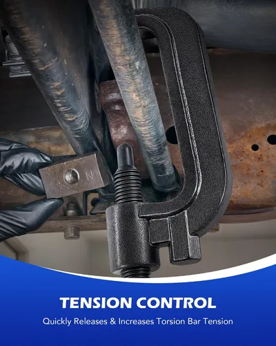 Vista 2 de Orion Motor Tech Herramienta de descarga de barra de torsión, herramienta de llave de torsión resistente con marco C y varilla roscada de 0.9