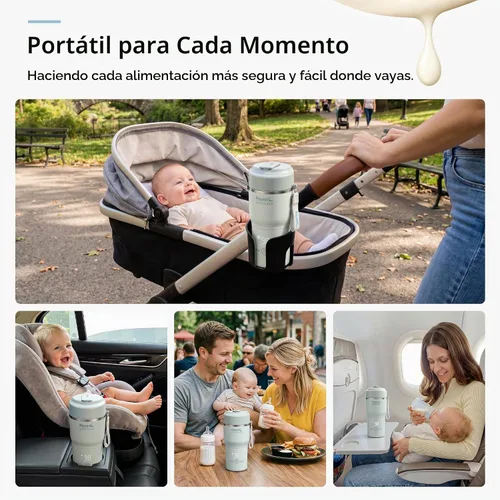 Vista 9 de Papablic [2026 NEW Upgraded] NutriWarm™ Portable Bottle Warmer