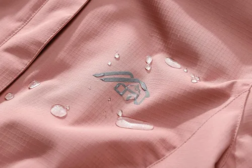 Vista 5 de OTU Chaqueta impermeable para mujer, ligera, impermeable con capucha para senderismo, viajes al exterior.