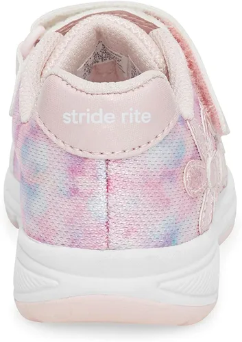 Vista 4 de Stride Rite Tenis unisex para niños con iluminación Sr, Rosa (Blush)