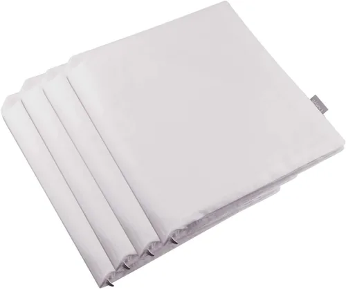 Vista 60 de Thmyo - Paquete de 4 fundas de almohada decorativas de 100 % algodón para lumbar, cómodas, sólidas, para Navidad/Halloween, fundas de cojín Blanco