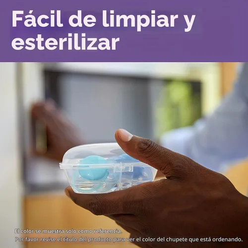 Vista 5 de Philips AVENT Chupete ultra suave, 6-18 meses, azul y gris, paquete de 4, SCF211/40