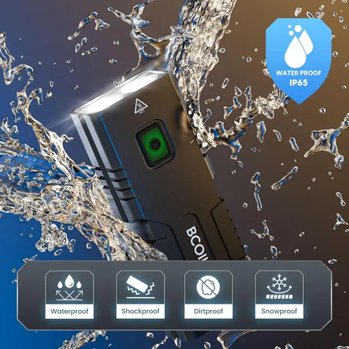 Vista 6 de Bike Headlight,High Output Brightness High-Brightness Continuous Output,Ultra-Hard T6 Aluminum,18-Hour Battery Life,Quick-release, 360°
