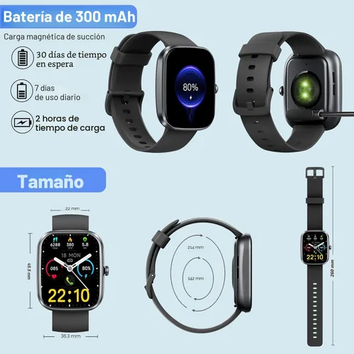 Vista 7 de Reloj inteligente para hombres y mujeres (respuesta/hacer llamadas), nuevo reloj inteligente HD de 1.91 pulgadas, reloj de fitness con más de 120