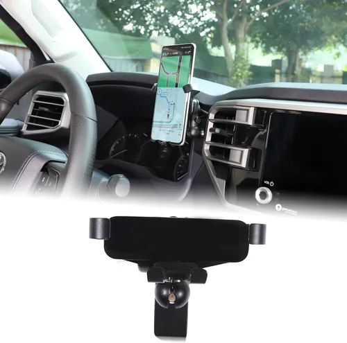 Vista 10 de Aunginsy Base de soporte de teléfono para tablero de automóvil compatible con Toyota Tundra/Sequoia 2022-2023 consola central Panel de tablero Base
