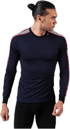 Vista 2 de Primera capa con tecnología HH Dry, con bandas de rayas, marca Helly Hansen
