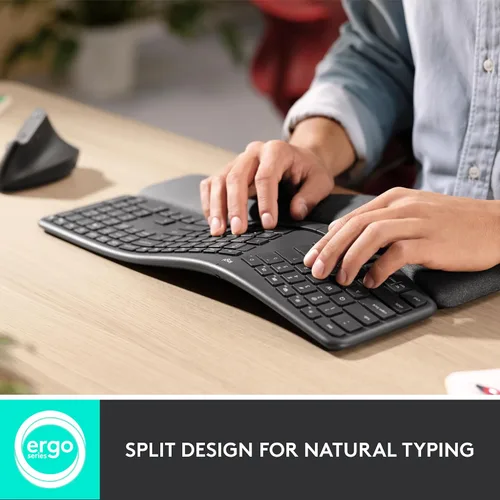 Vista 15 de Logitech Ergo K860 - Teclado inalámbrico ergonómico dividido