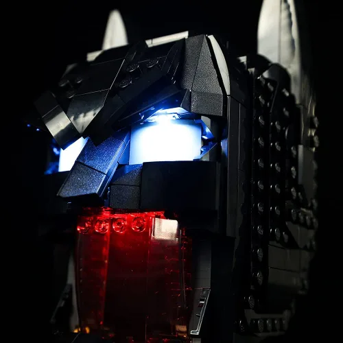 Vista 6 de Kit de iluminación LED solamente – Juego de luces diseñado para Lego Batman Cowl 76182 juego de bloques de construcción – El modelo no está incluido
