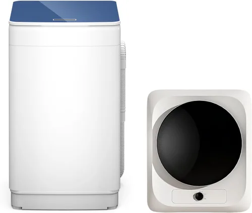 Vista 10 de Zynkez - Lavadora y secadora combinada de 18 libras y 10 libras, juego de lavandería portátil completamente automático con 7 programas de lavado, 5