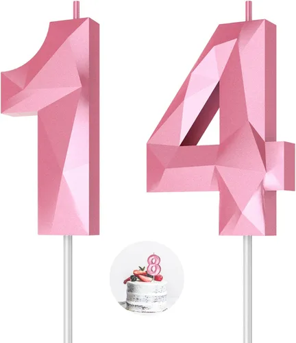 Vista 66 de Velas de cumpleaños con números (0 velas negras), forma de diamante 3D, decoración de pastel de feliz cumpleaños para niños y hombres, cumpleaños