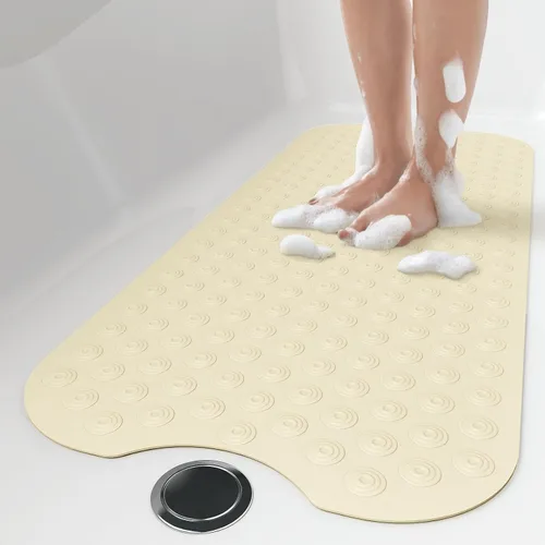 Vista 12 de OTHWAY Alfombrilla de baño sin ventosa: tapete de baño extra largo de 39 x 16 pulgadas, perfecto para bañeras ordinarias o reacabadas │Hecho de goma