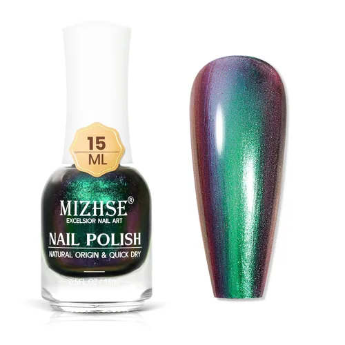 Vista 19 de MIZHSE Esmalte de uñas de secado rápido, esmalte de uñas blanco lechoso de secado al aire rápido, 15 ml de esmalte de uñas a base de agua regular