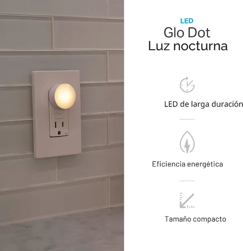 Vista 3 de Lights by Night Luz Nocturna Enchufable Decoración de Dormitorio Elementos Esenciales para Apartamento Luces LED Iluminación Ambiental Sensor