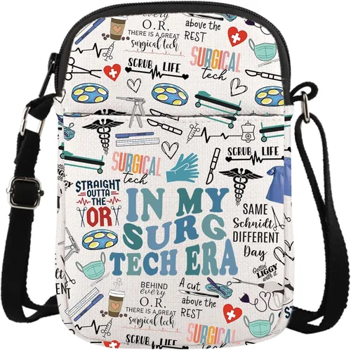 Vista 9 de Regalo de tecnología quirúrgica, regalo para enfermera, médico, regalo en bolsa de maquillaje My Surg Tech, regalo para cirujano tecnólogo Surg Tech