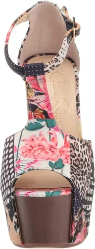 Vista 2 de Jessica Simpson Danny 10 - Sandalias de plataforma con tacón de bloque para mujer