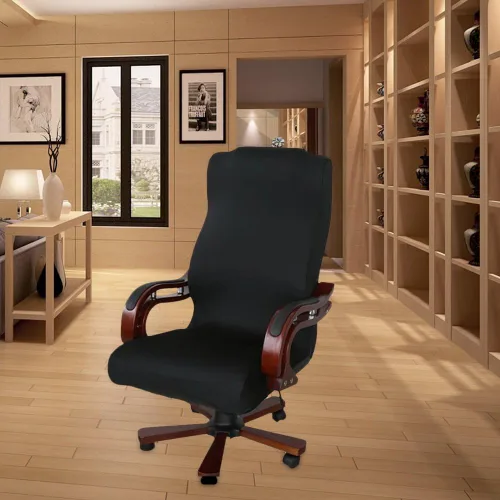 Vista 2 de ELEOPTION Funda de asiento para silla de oficina, respaldo alto, tamaño grande, funda universal para silla de computadora, silla ejecutiva, silla