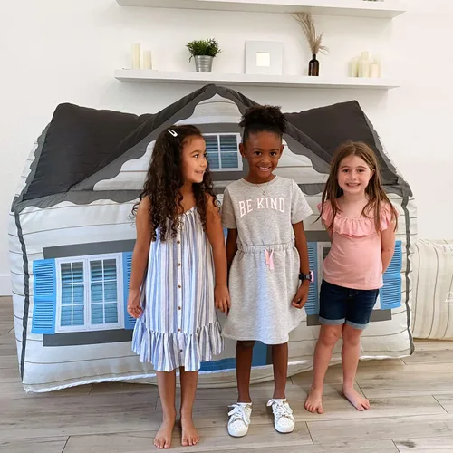 Vista 6 de El Original Patentado AirFort - Construye Un Fuerte en 30 Segundos, Fuerte Inflable para Niños, Tienda de Juego para 3-14 Años, Un Playhouse Donde