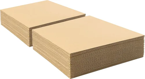 Vista 23 de Golden State Art, Paquete de 50 hojas de cartón corrugado de 5 x 7 pulgadas, almohadillas de cartón plano para embalaje, correo o manualidades