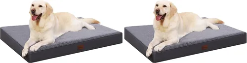 Vista 8 de Cama impermeable para perros pequeños, ortopédica, 23 x 17, color Gris
