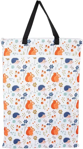 Vista 8 de Bolsa grande para pañales de tela húmeda/seca para pañales reutilizables o ropa sucia