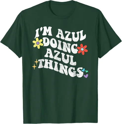 Vista 60 de Retro Groovy Im AZUL Doing AZUL Things - Camiseta divertida para el día de la madre, Negro