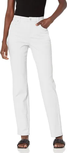 Vista 8 de Gloria Vanderbilt - Pantalones de mezclilla Amanda clásicos de tiro alto y pierna cónica petite para mujer Begonia Bloom