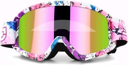 Vista 13 de AVV Gafas de motocicleta para hombres y mujeres – Gafas de motocross ATV resistentes al viento, gafas anti UV todoterreno para montar MTB Motocross