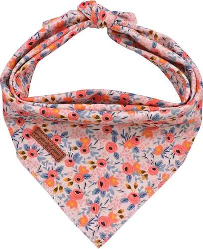 Vista 12 de Unique Style Paws Bandanas para perros, 1 unidad, lavables, de algodón, triangular, para otoño, con margaritas de abeja, para perros y gatos