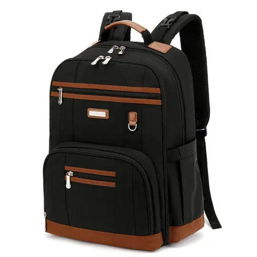 Vista 21 de BILLITON MSHI Mochila Bolsa para Pañales (Gris), Moderno