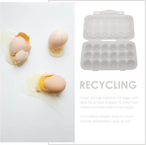Vista 2 de BESTonZON Soporte múltiple para refrigerador, estuche de almacenamiento de plástico, diseño de colisión para despensa de refrigerador y capacidad