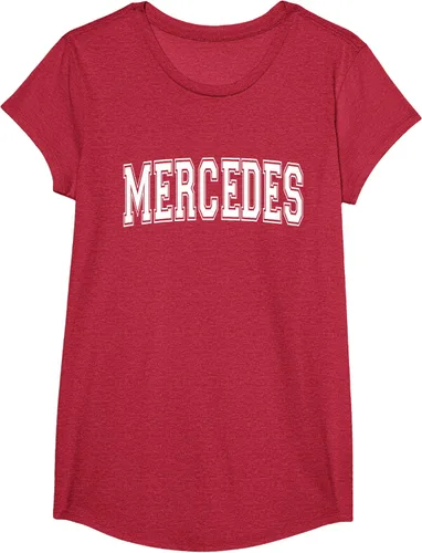 Vista 43 de MERCEDES TX TEXAS USA - Camiseta deportiva vintage estilo Varsity, Negro, S