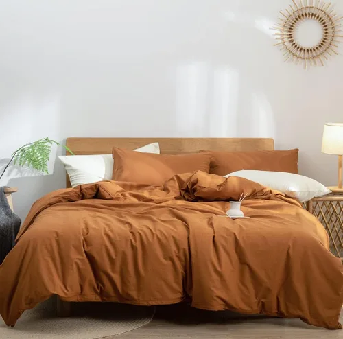 Vista 12 de DONEUS Juego de funda de edredón a cuadros 100% algodón lavado como lino súper suave y cómodo, juego de ropa de cama de 3 piezas a cuadros negros