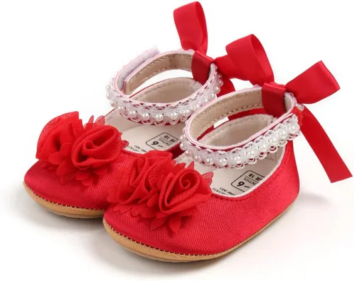 Vista 13 de Zapatos de vestir florales Mary Jane para bebé niña 01 Blanco