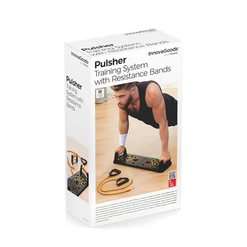 Vista 21 de Tabla de Flexiones Push-Up con Bandas de Resistencia y Guía de Ejercicios Pulsher InnovaGoods