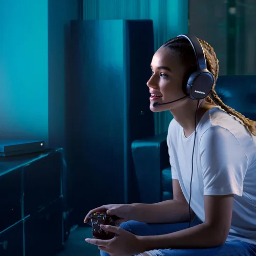 Vista 12 de SteelSeries Arctis 1 - Auriculares con cable para juegos, micrófono Clearcast desmontable, diadema ligera reforzada de acero, para PC, PS4, Xbox