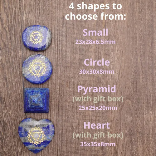 Vista 6 de NatureWonders - Juego de piedras naturales para chakras con folleto informativo y bolsa de viaje, cristales curativos, piedra de palma pulida