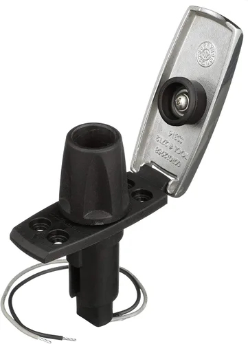 Vista 2 de attwood 910V2SS-7 LightArmor™ 910V Series Rectangle Plug-in Light Base — for All-Around Pole Light, 2-Pin, Black Stainless Cover (Pack of 3)