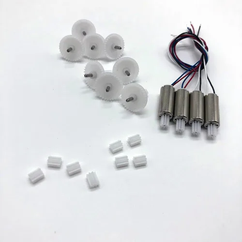 Vista 3 de YILIANDE Para E99 pro Drone Recambio Motor Motor CW CCW/Big Gear Pequeño para Accesorio (4PCS Big Gear)