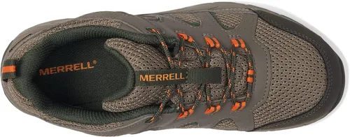Vista 3 de Merrell Tenis de senderismo impermeables Oakcreek de encaje bajo para niños, Rosado