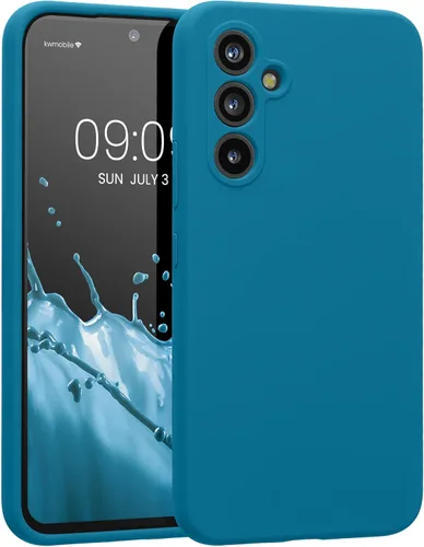 Vista 85 de kwmobile Funda compatible con Samsung Galaxy A13 4G - Funda delgada de silicona TPU - Acabado suave al tacto - Amarillo radiante
