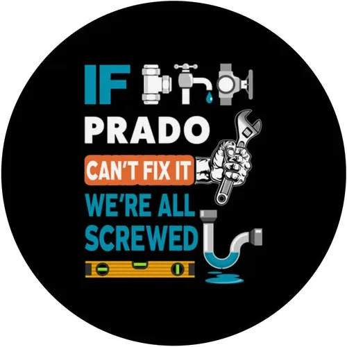Vista 3 de Funny plumber custom name if Prado can't fix it we're all PopSockets Swappable PopGrip
