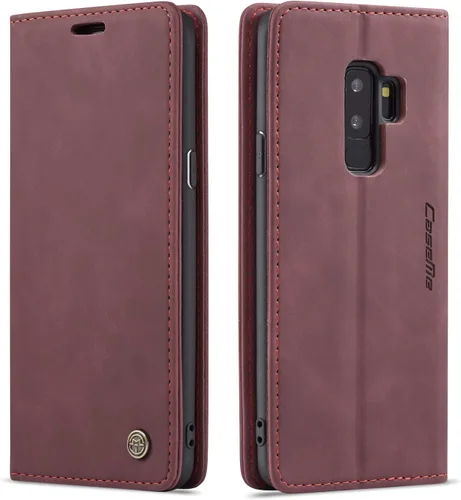 Vista 14 de Funda para Samsung Galaxy S9, Samsung Galaxy S9, funda tipo cartera, soporte magnético, funda protectora de piel retro con tapa para identificación