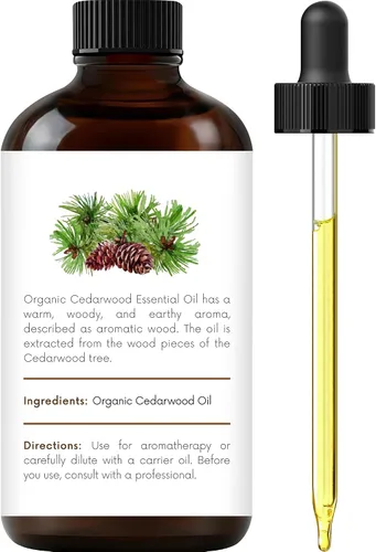 Vista 2 de Handcraft Blends Aceite esencial de cedro orgánico, 1 onza líquida, 100% puro y natural, aceite esencial de alta calidad para difusor y aromaterapia