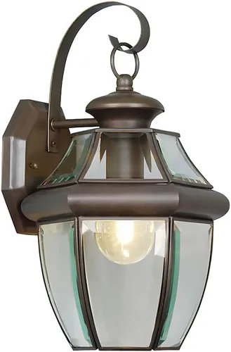 Vista 6 de Livex Lighting 2151-91 Monterey - Farol de pared de latón macizo