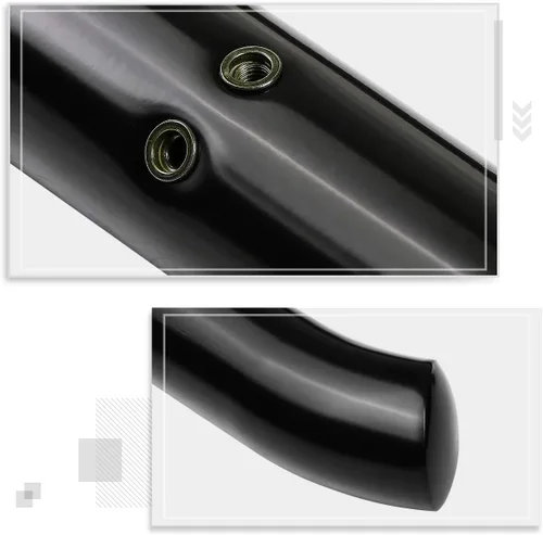 Vista 5 de (2 piezas) barras de paso Nerf redondas negras de 3 pulgadas compatibles con Ram 19-20 1500 Pickup Crew Cab