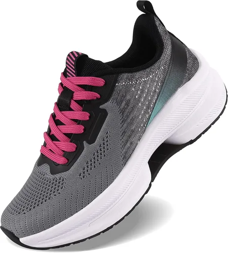 Vista 5 de QUINMOK Tenis antideslizantes para mujer, de malla, para caminar y correr