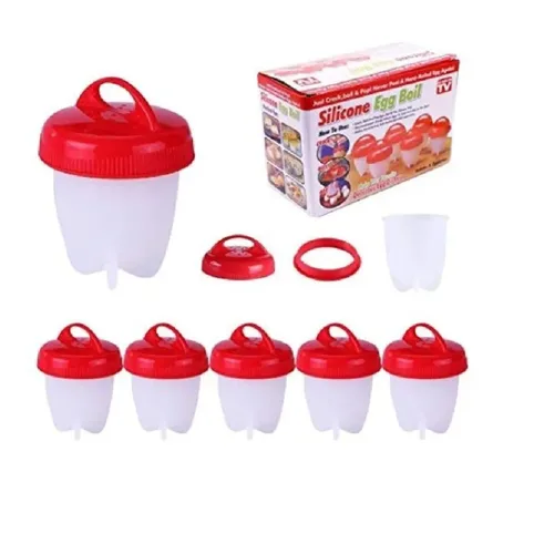 Vista 2 de Silicona Para Huevo Egg Boil Cocina Huevos Sin Cascara caja