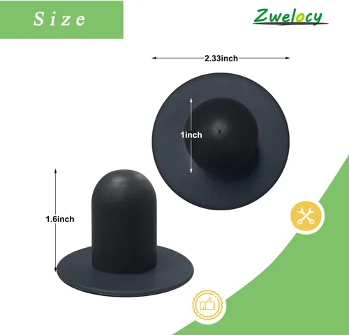 Vista 2 de Paquete de 4 tapones de repuesto para pared de piscina – Tapones para agujeros de filtro de bomba de piscina para piscinas Bestway e Intex sobre
